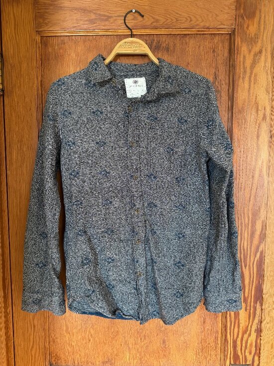 On The Byas Casual Button Down Long Sleeve Shirt, Men's Small - Picture 1 of 4